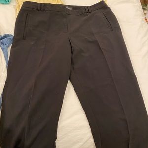 Topshop Black Slacks - Size 10 - Real Pockets - hits at ankle